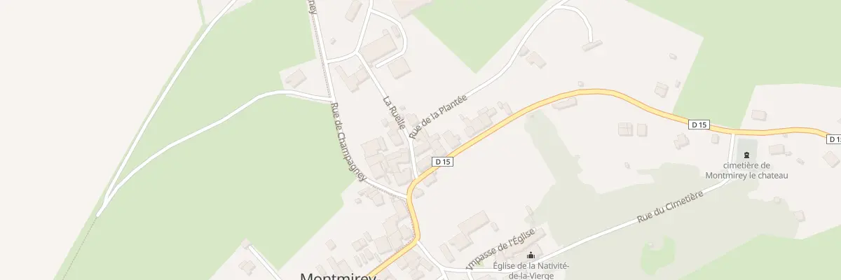 Plan du 1B Vc La Ruelle à Montmirey-le-Château