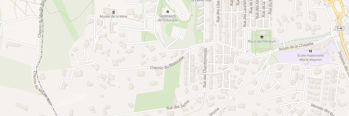 Plan du 5146 Les Greminieres à Gréasque