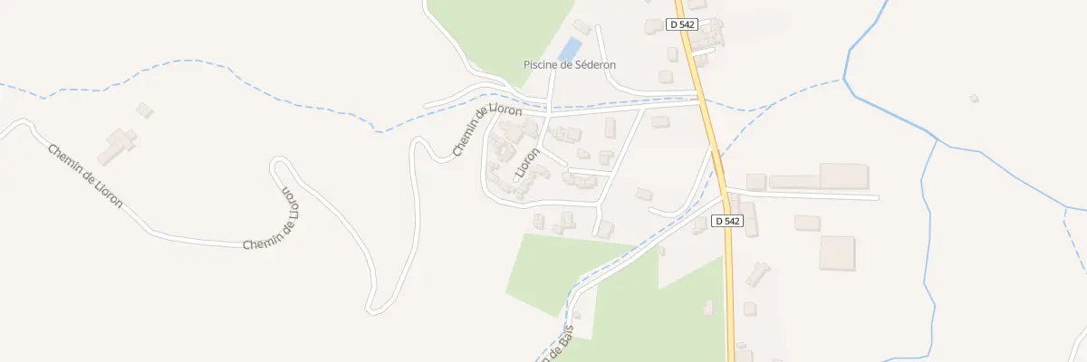 Plan du 9999 Lioron à Séderon