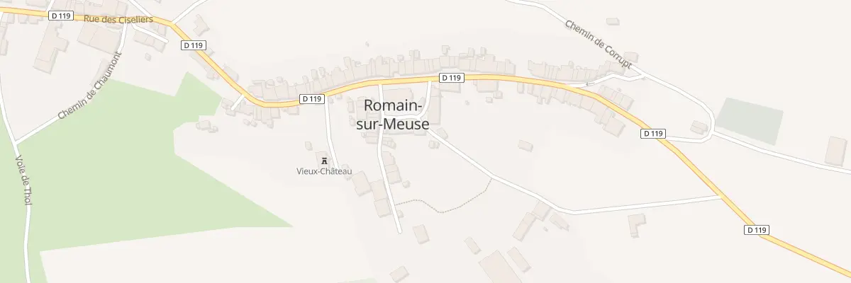 Plan du 4 Rue du Moulin à Romain-sur-Meuse