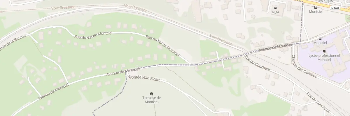 Plan du 1A Rue Val de Montciel à Montmorot