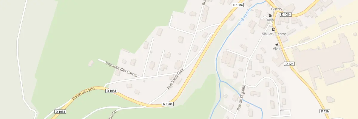 Plan du 438 Rue Saint Clair à Maillat