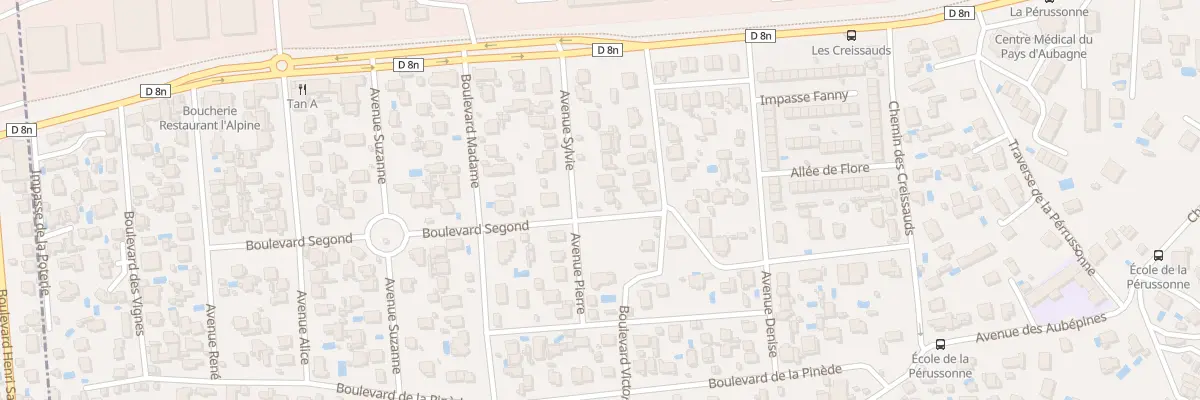Plan du 4 Bd Segond à Aubagne