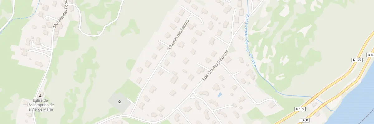 Plan du 3 All des Thuyas à Thoirette-Coisia