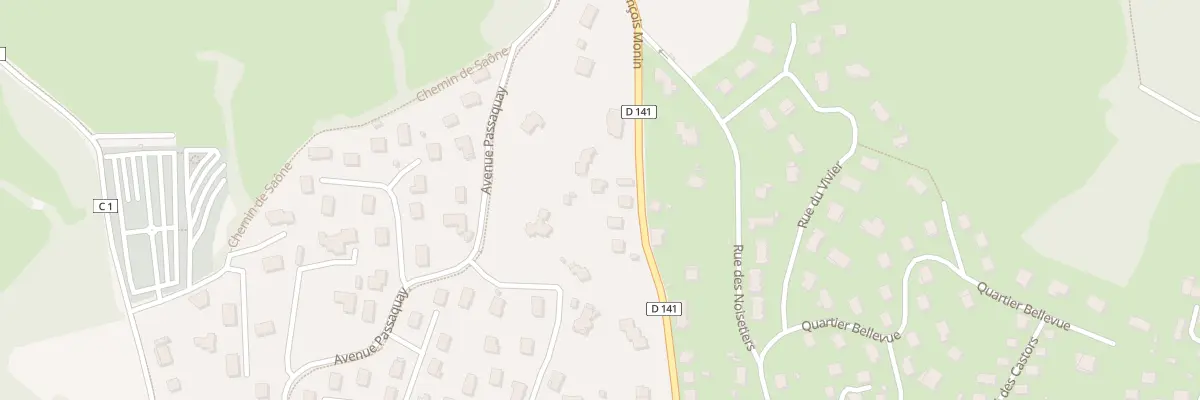 Plan du 33 Rue François Monin à Montmorot