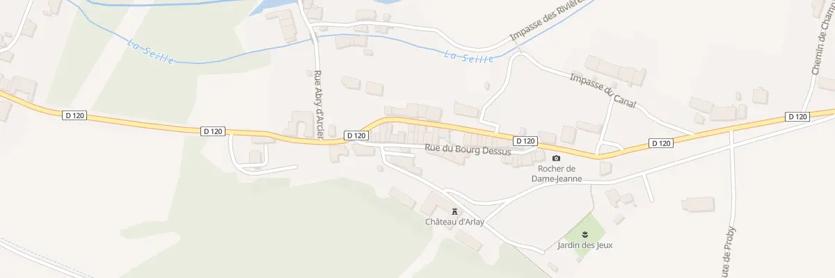Plan du 25 Rue du Bourg Dessus à Arlay