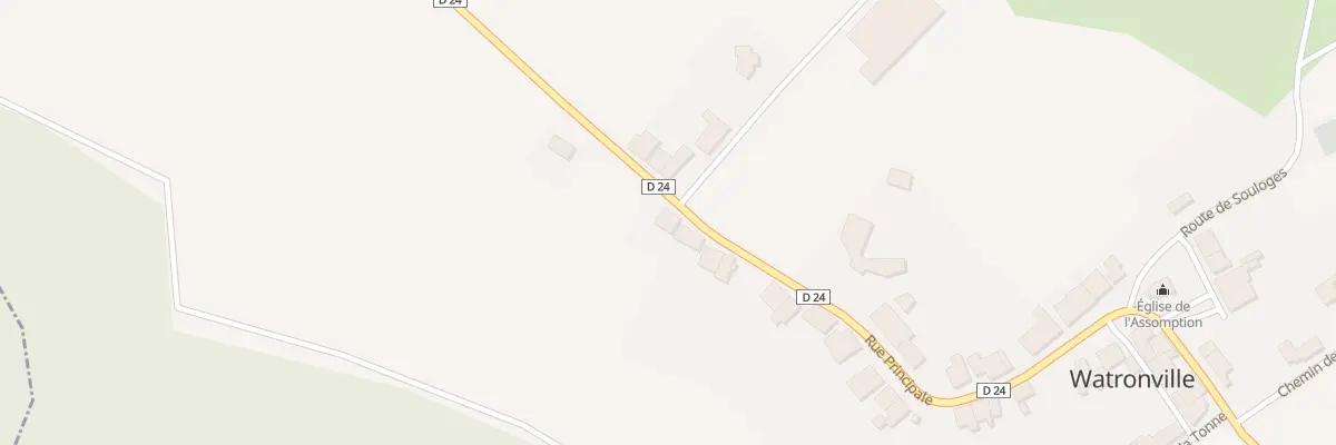 Plan du 1 Fg Le Faubourg à Watronville