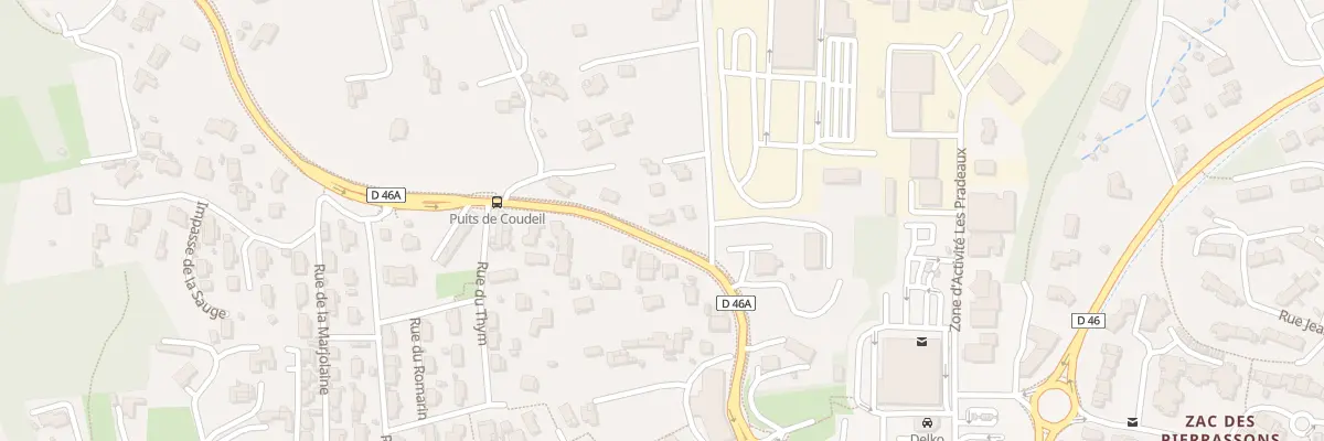 Plan du 5025 Les Pradeaux à Gréasque
