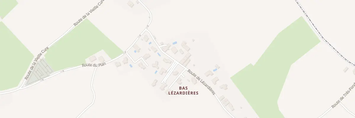 Plan de Bas Lezardieres à Charnècles
