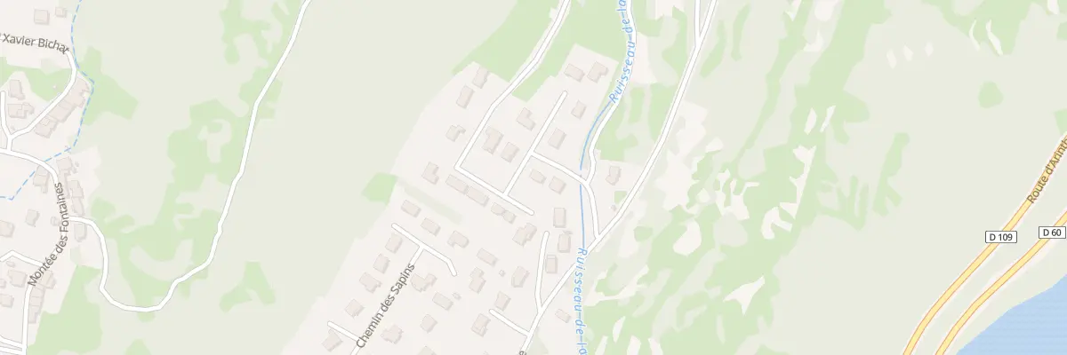 Plan du 2 En Farneaux à Thoirette-Coisia