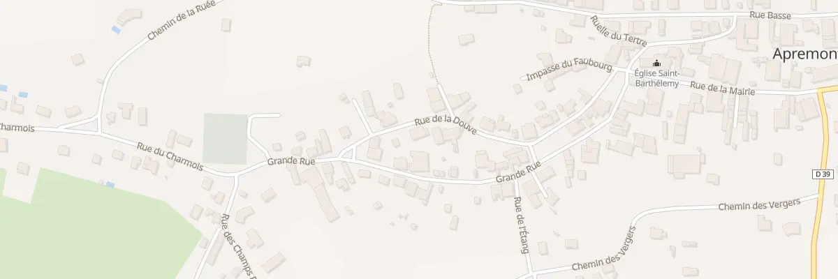 Plan du 9 Rue de la Douve à Apremont