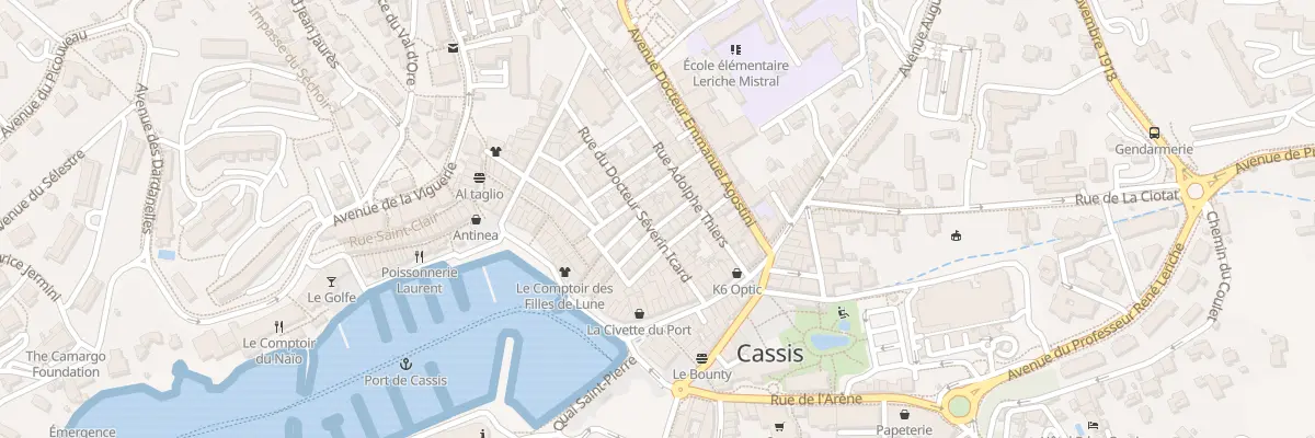 Plan du 9 Rue Lamartine à Cassis