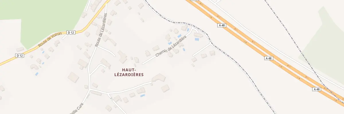 Plan de Haut Lezardieres à Charnècles