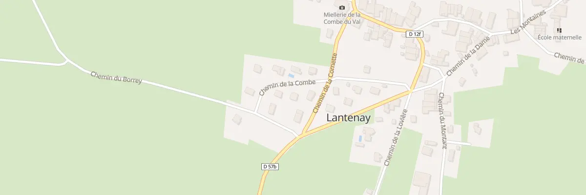 Plan du 193 Che de la Combe à Lantenay
