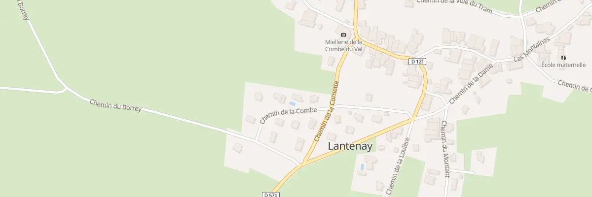 Plan du 192 Che de la Combe à Lantenay
