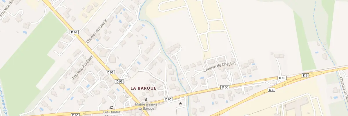 Plan du 9235 La Barque à Fuveau