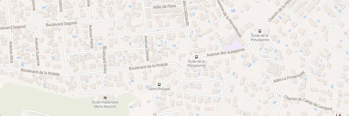 Plan du 2 Bd de la Pinede à Aubagne