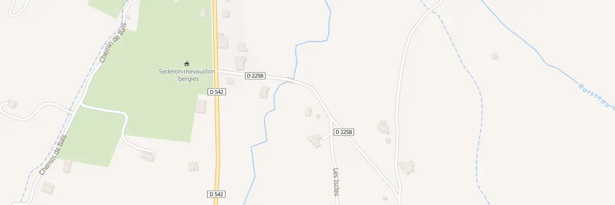 Plan du 5220 Les Iscles à Séderon