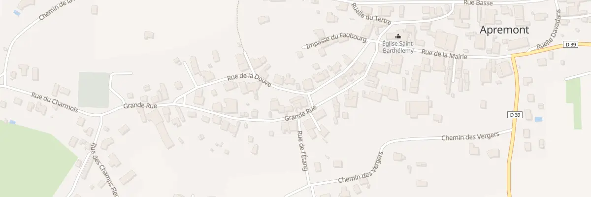Plan du 1 Rue de la Douve à Apremont