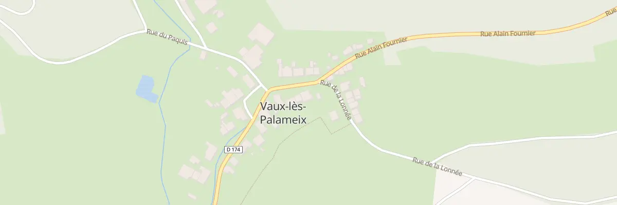 Plan du 6 Rue Alain Fournier à Vaux-lès-Palameix