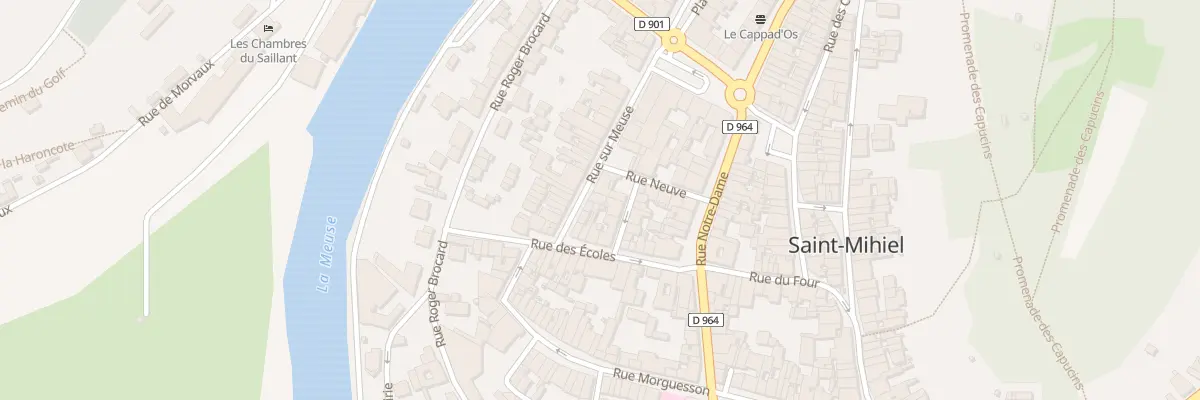 Plan du 6 Rue sur Meuse à Saint-Mihiel