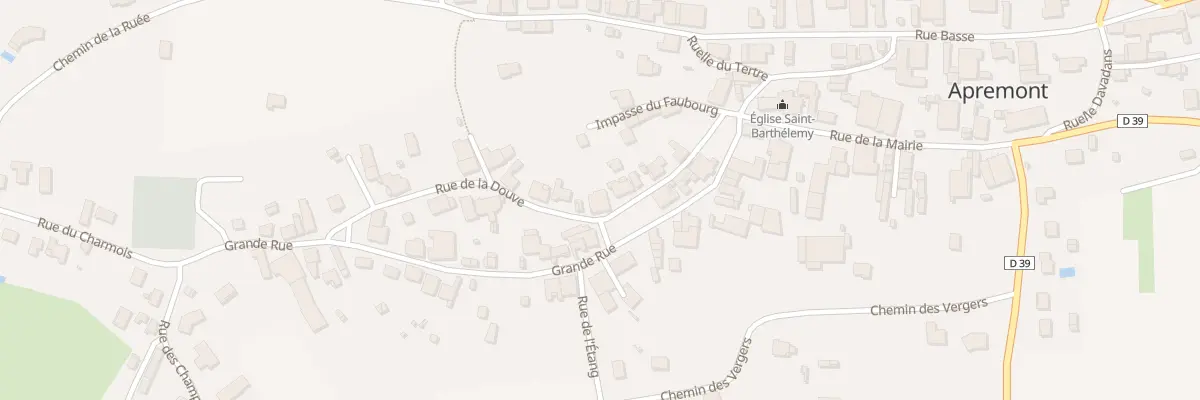 Plan du 10 Rue de la Douve à Apremont