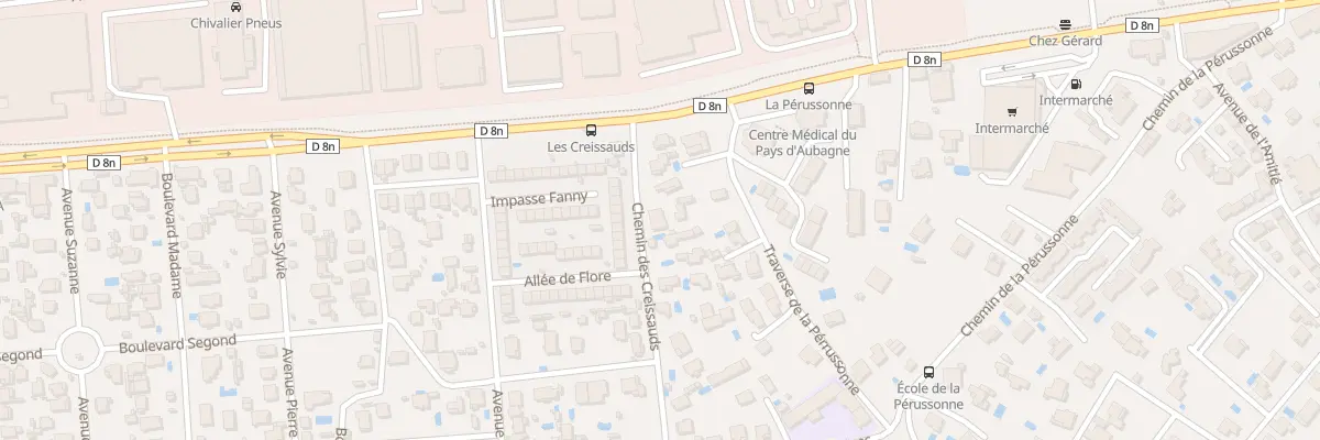 Plan du 1 Che des Creissauds à Aubagne