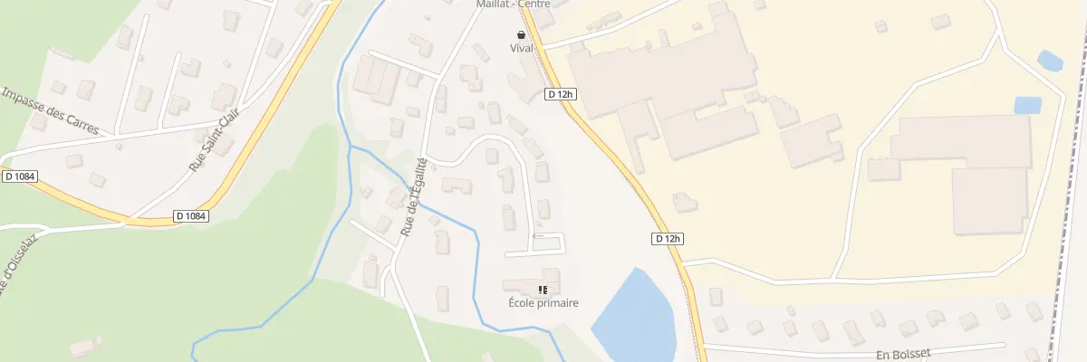 Plan du 121 Che de l’Ecole à Maillat