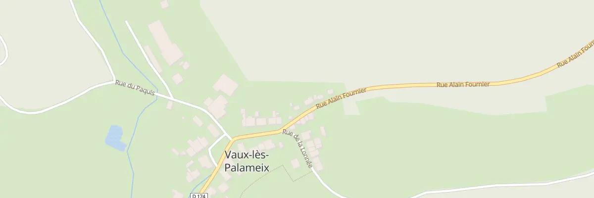 Plan du 11 Rue Alain Fournier à Vaux-lès-Palameix
