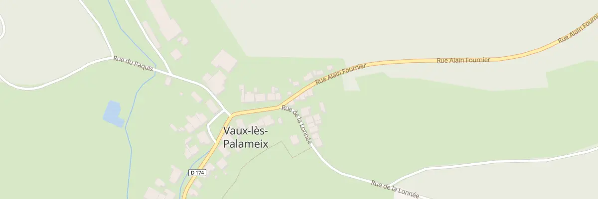 Plan du 10 Rue Alain Fournier à Vaux-lès-Palameix
