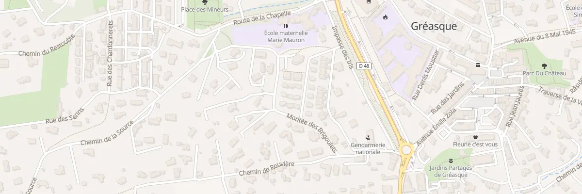 Plan du 5080 Mte des Brigoulets à Gréasque