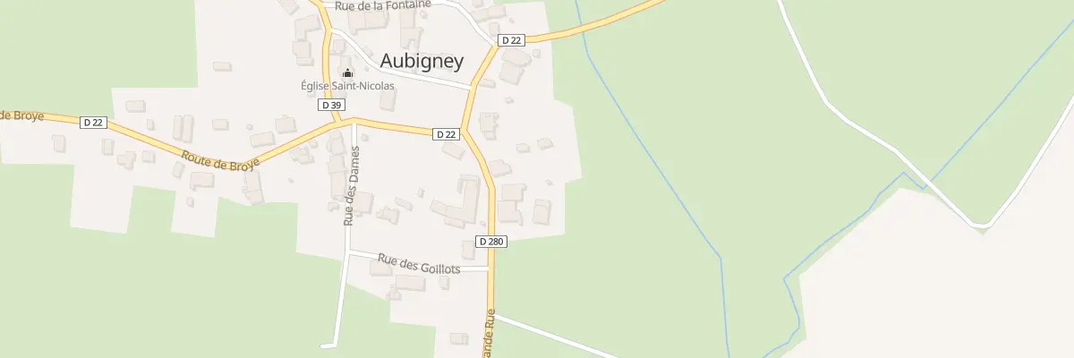 Plan du 13 Rue Grande Rue à Aubigney à Broye-Aubigney-Montseugny