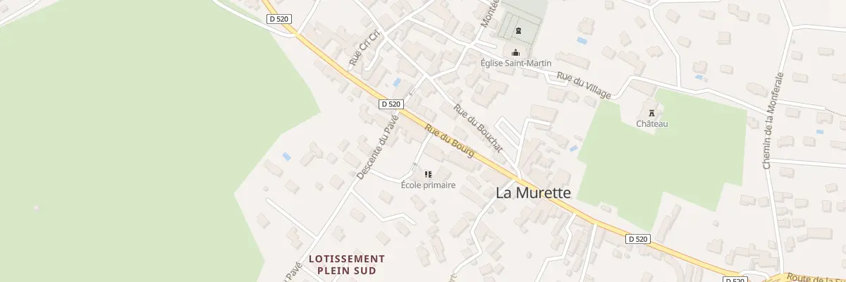 Plan du 190 Rue du Bourg à La Murette