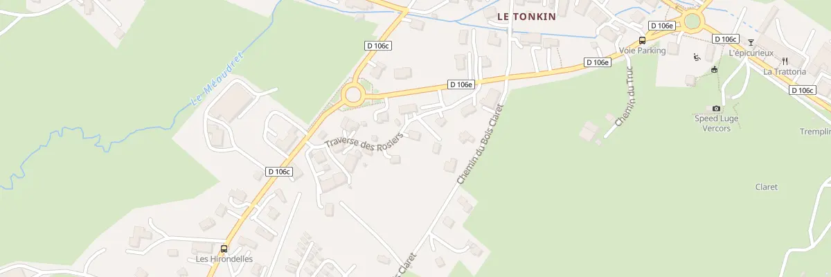 Plan du 89 Tra des Rosiers à Autrans-Méaudre en Vercors