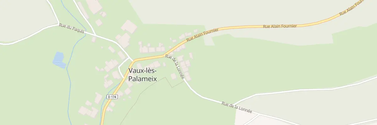 Plan du 3 Rue de la Lonnee à Vaux-lès-Palameix