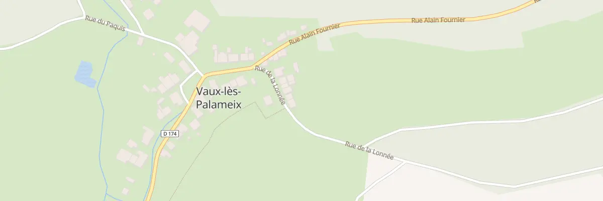 Plan du 11 Rue de la Lonnee à Vaux-lès-Palameix