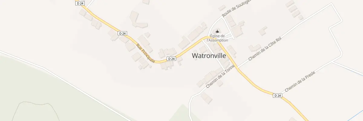 Plan du 28 Rue Principale à Watronville