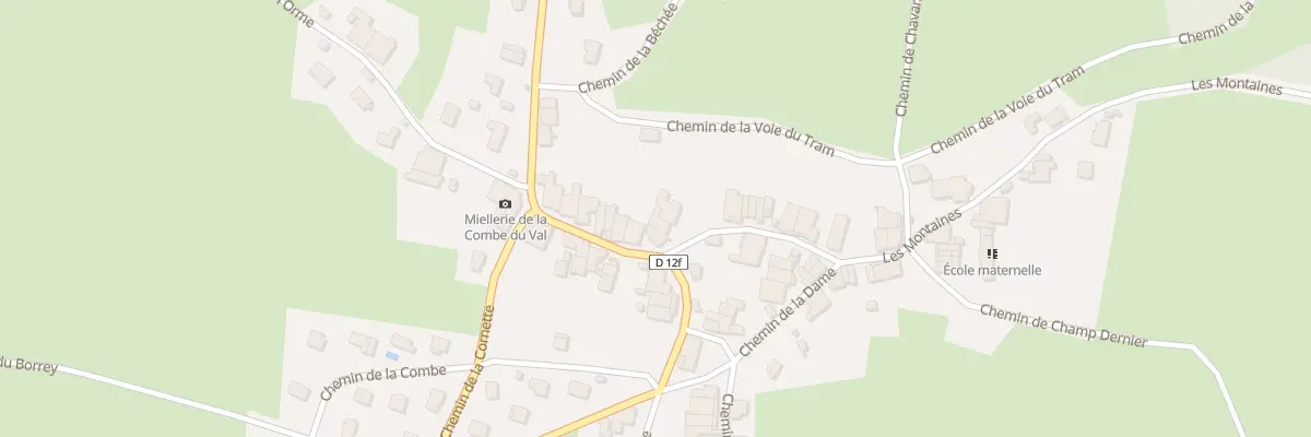 Plan du 7 Vc les Montaines à Lantenay