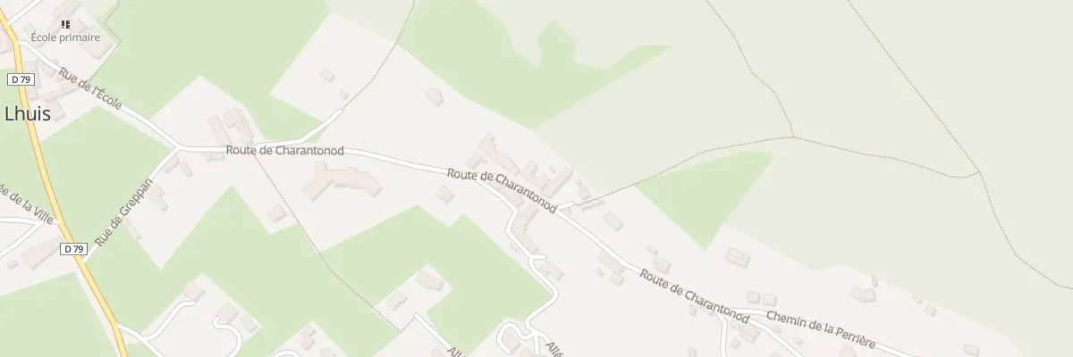 Plan du 319 Rte de Charantonod à Lhuis