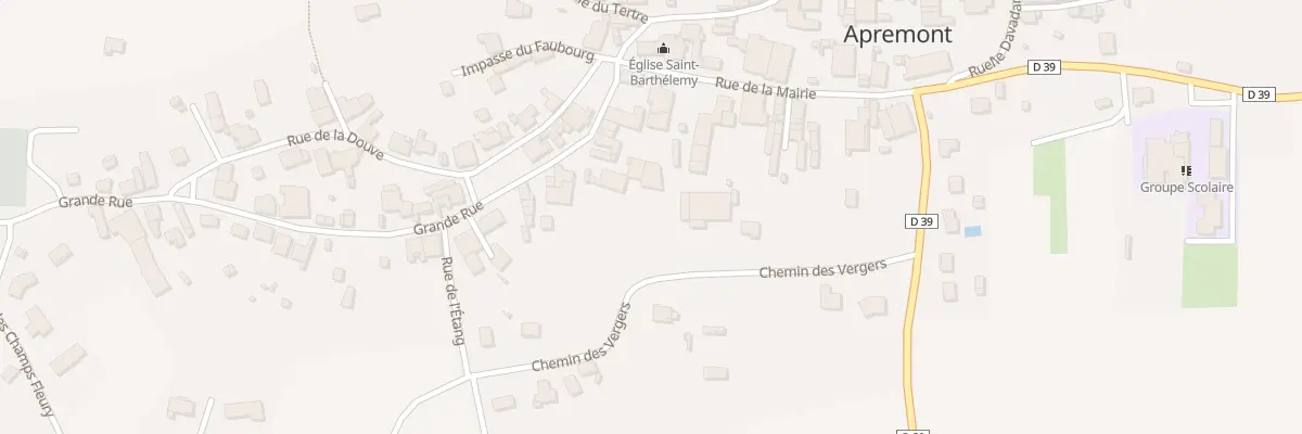 Plan du 9 Gr Grande Rue à Apremont