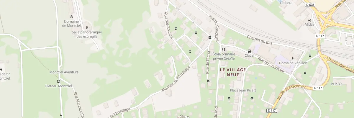 Plan du 7 Rue des Rosiers à Lons-le-Saunier