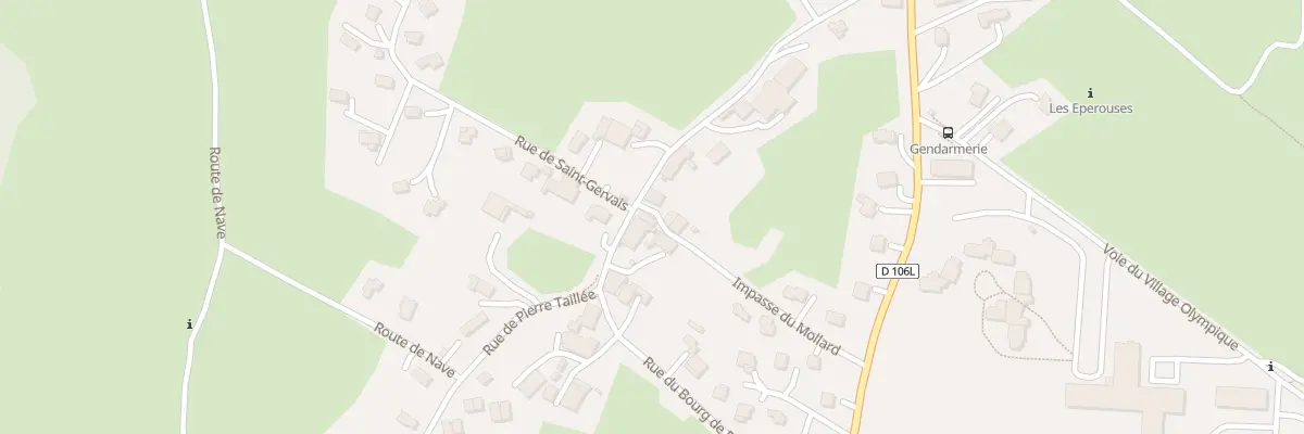 Plan du 204 Rue de Saint Gervais à Autrans-Méaudre en Vercors