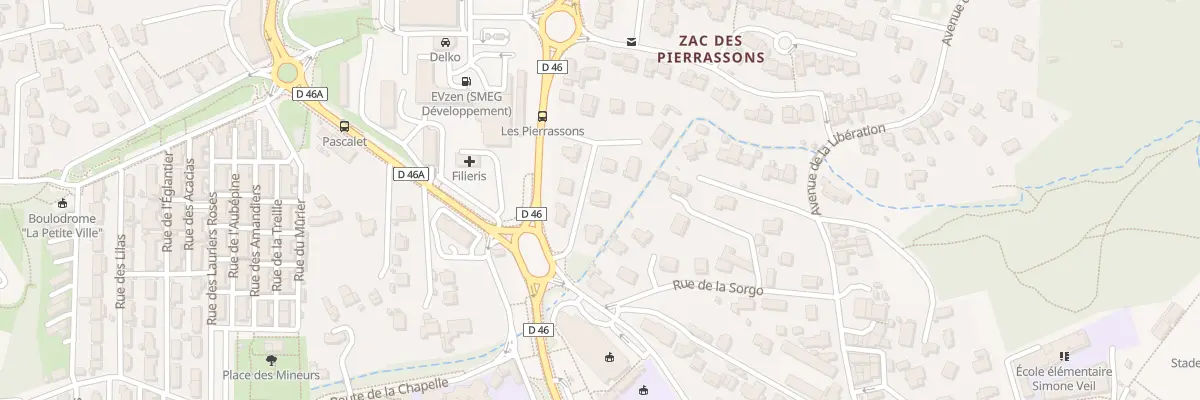 Plan du 5079H Les Pradeaux à Gréasque