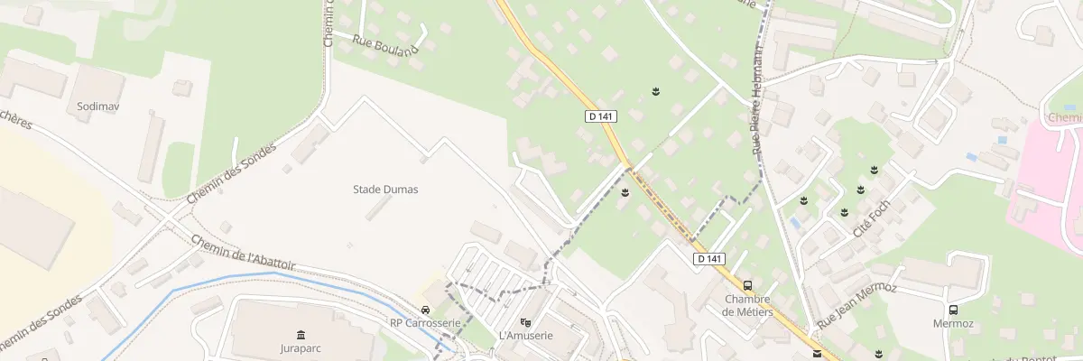 Plan du 1 Rue François Monin à Montmorot