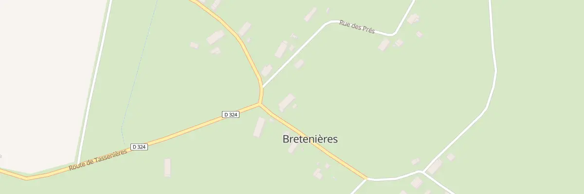 Plan du 1 Rue du Moulin à Bretenières