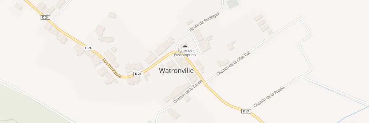 Plan du 2 Rte de Ronvaux à Watronville