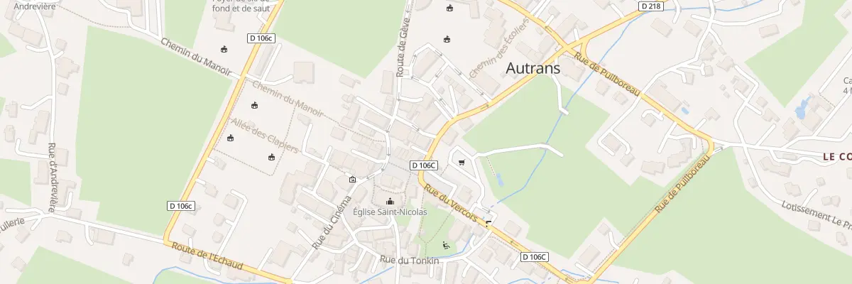 Plan du 31 Rue des Écoles à Autrans-Méaudre en Vercors
