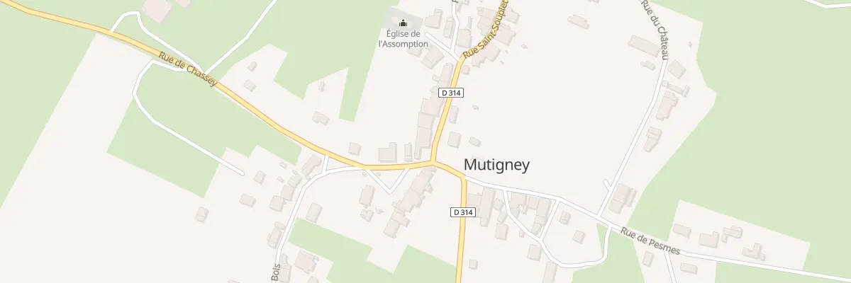 Plan du 2 Pl de la Platiere à Mutigney
