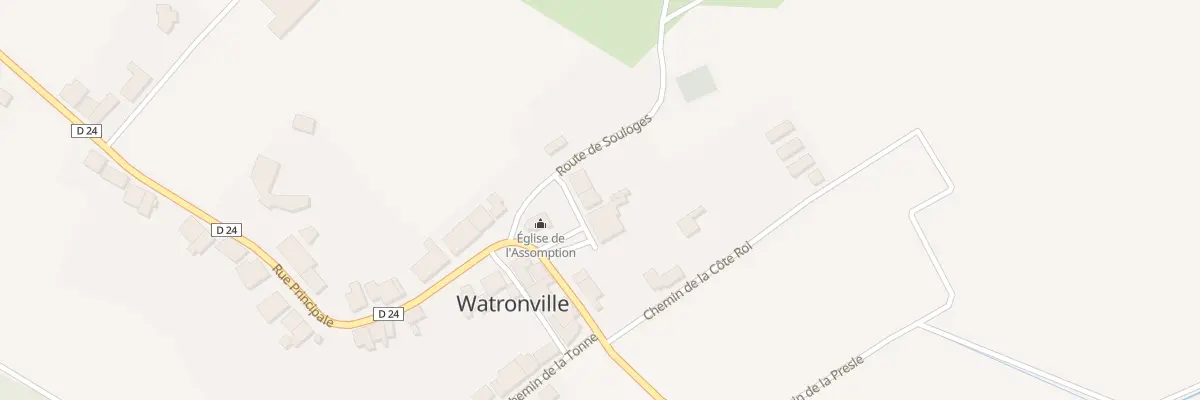 Plan du 3 Pl de l’Eglise à Watronville