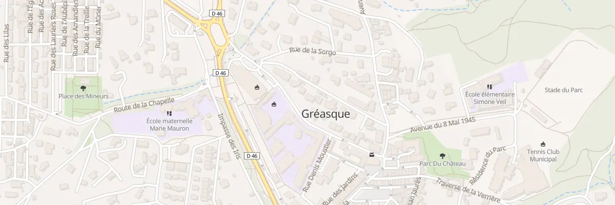 Plan du 5162 Les Pradeaux à Gréasque